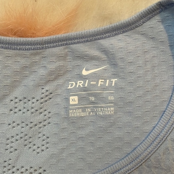 Nwt Nike Women’s Medium Infinite Seamless Mesh Running‎ Shirt Blue Size XL - Picture 5 of 9